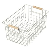 Amazon.co.jp: パール金属 バスケット ブラウン Lサイズ ワイヤー